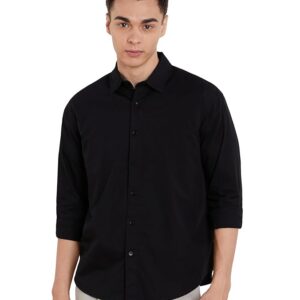 Amazon Brand - Symbol Men's Solid Oversized Cotton Casual Shirt | Plain | Full Sleeve (Available in Plus Size)
